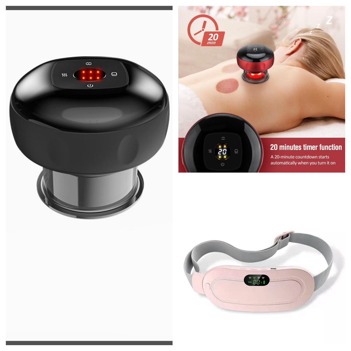Menstrual Heating Pad Smart Warm Belt Relief Waist Pain Cramps Vibrating Abdominal Massager Electric Waist Belt Device