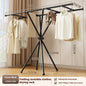 Balcony Clothes Rack Floor Movable Indoor