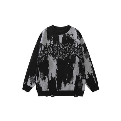 Men's 3D Printed Thick Knit Sweatshirt