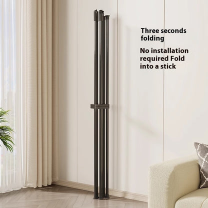 Balcony Clothes Rack Floor Movable Indoor