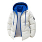 Men's Loose Casual Hooded Warm Fake Two-piece Cotton Jacket