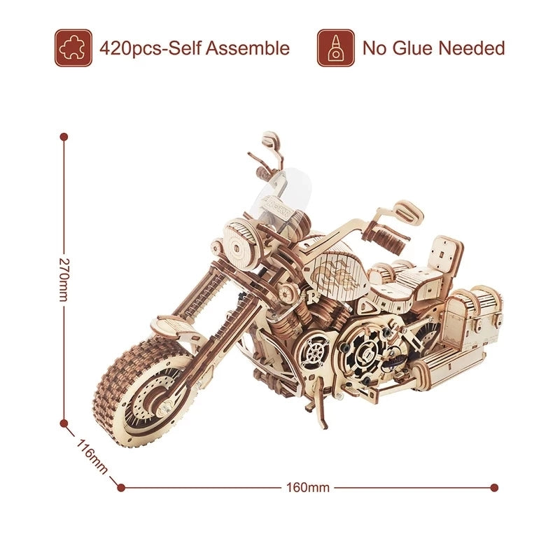 420 Piece Building Block Kit For DIY Wooden Models For Children