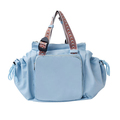 Nylon Fabric Mommy Bag, Large Capacity, Portable, Single Shoulder Tote Bag For Travel