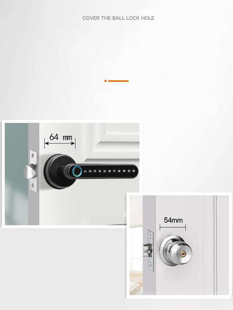 Indoor fingerprint lock