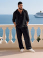 Men's Casual Home Wear Set Long Sleeve Pants With Hood