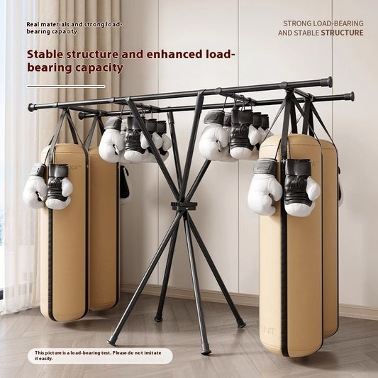 Balcony Clothes Rack Floor Movable Indoor