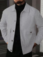 Men's Lapel Jacket Workwear Style Short Top