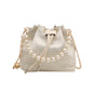 Simple Textured New Chinese Style Embroidered Shoulder Bag