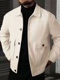 Men's Lapel Jacket Workwear Style Short Top