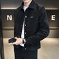 Suede Lapel Spring Men's Jacket