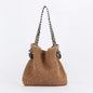 Simple And Stylish Straw Underarm Contrast Handmade Women's Bag