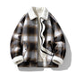 Men's Short Wool Wave Casual Jacket