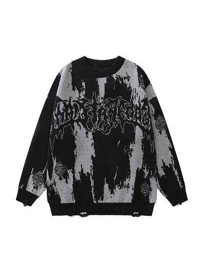 Men's 3D Printed Thick Knit Sweatshirt