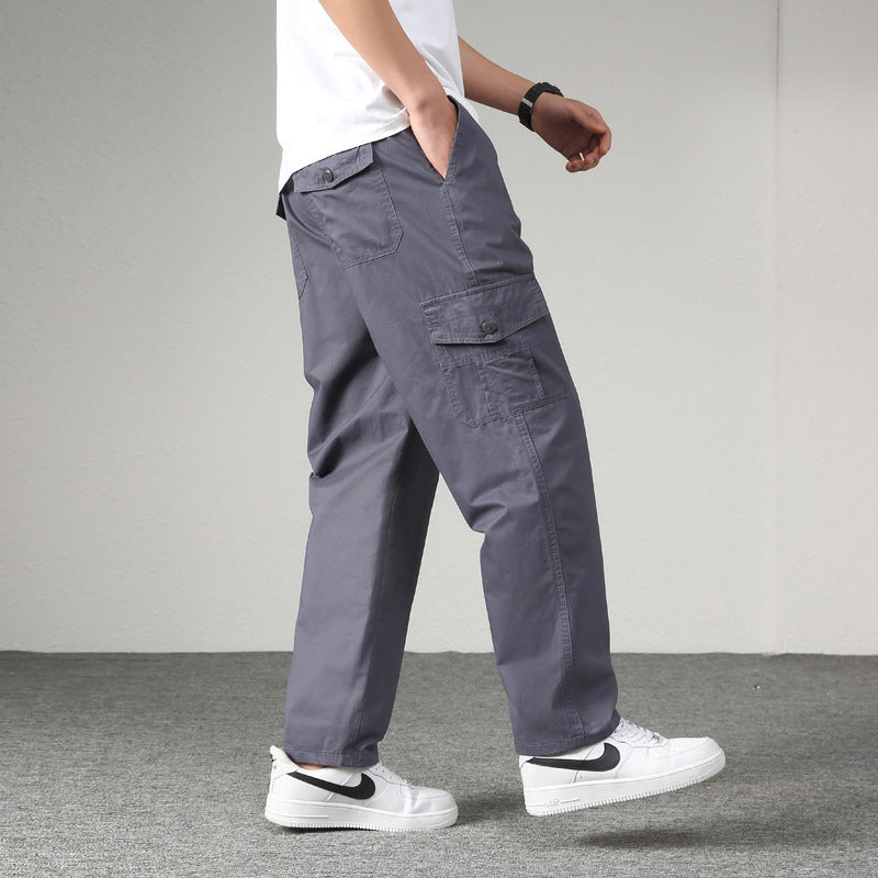 Men's Thin Loose Stretch Straight-leg Casual Pants
