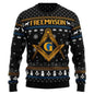 Men's Sports Loose Long-sleeve Regular Shoulder Round Neck Sweatshirt Christmas Series
