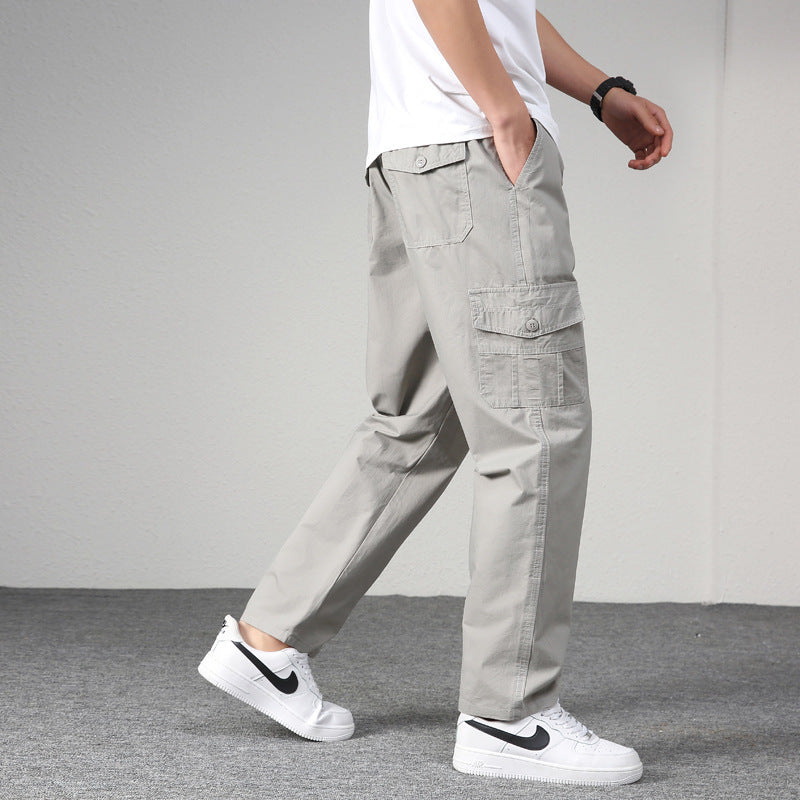 Men's Thin Loose Stretch Straight-leg Casual Pants
