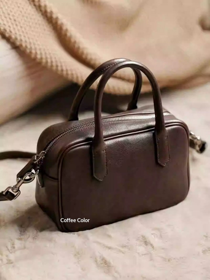 Vegetable-tanned Cowhide Casual Women's Shoulder Bag