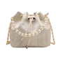Simple Textured New Chinese Style Embroidered Shoulder Bag