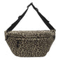 Retro Leopard Print Chest Bag Casual Canvas Large Capacity Fashionable And Versatile