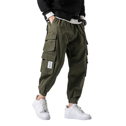 Workwear Men's Japanese Casual Tapered Military Pants