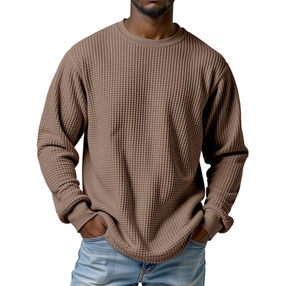 European And American Men's Digital Print Mature Versatile Long Sleeve