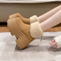 Short Plush Thickened Warm Platform Cotton Shoes