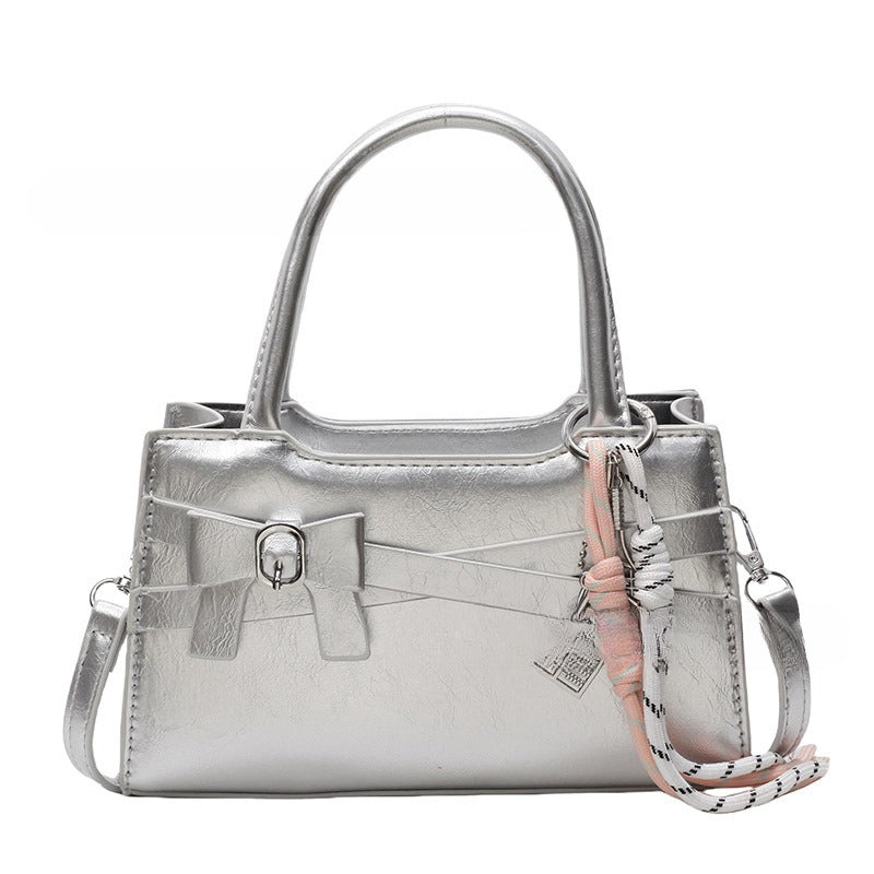 Korean-style Fashion Bow High-end Simple Crossbody Bag