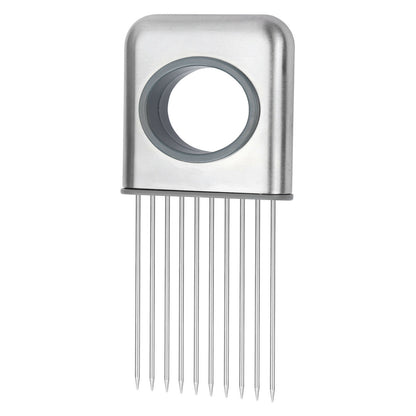 Onion Holder Slicer Vegetable Tools Tomato Cutter Stainless Steel Kitchen Gadget