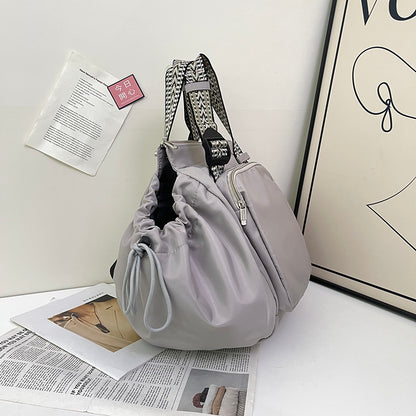 Nylon Fabric Mommy Bag, Large Capacity, Portable, Single Shoulder Tote Bag For Travel