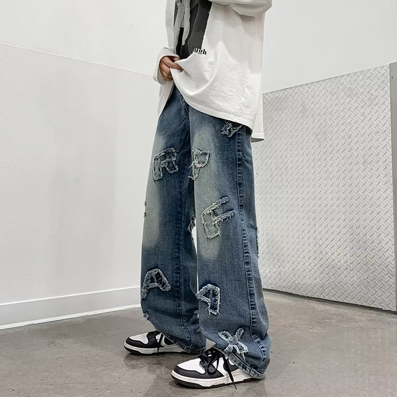 Men's Loose Retro Casual Wide-leg Pants