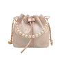 Simple Textured New Chinese Style Embroidered Shoulder Bag