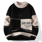 Semi-high Neck Golden Mink Quality Sweater