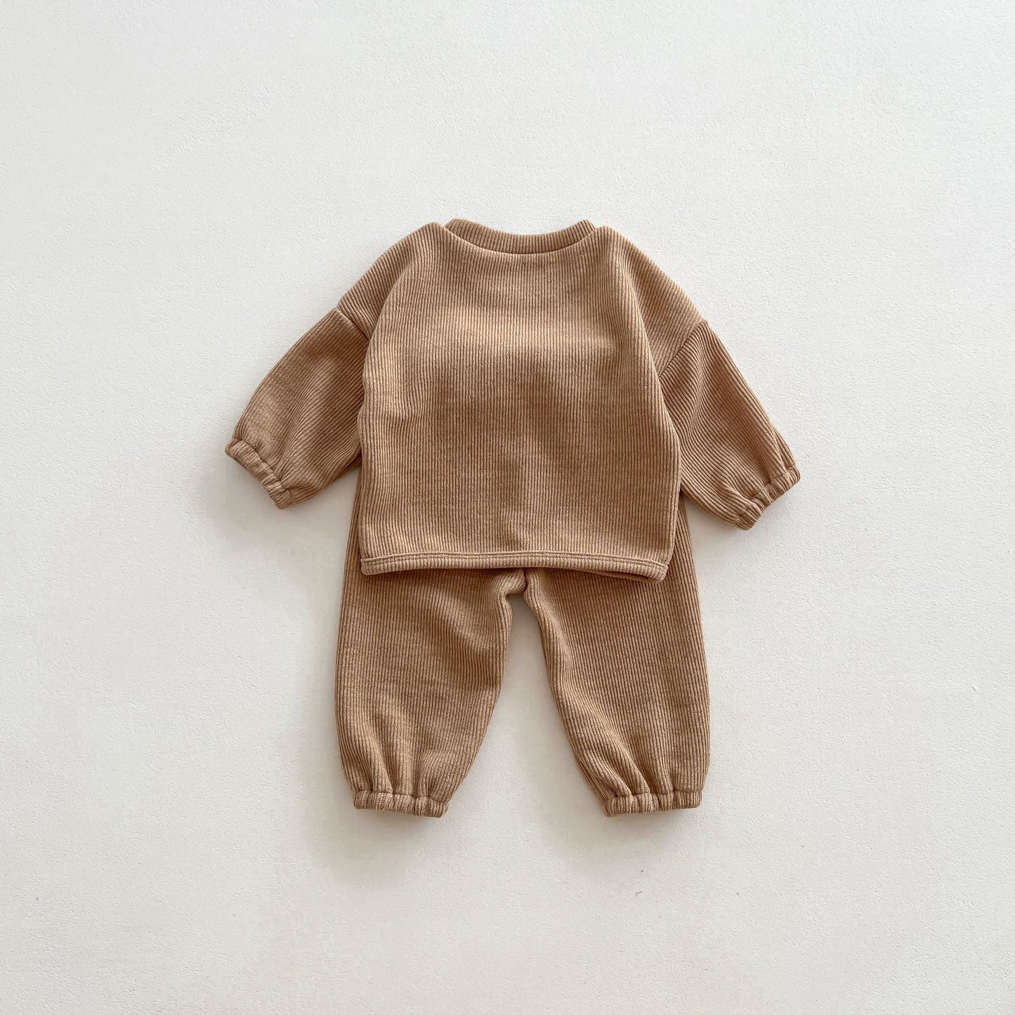 Infant Baby Bear Head Long-sleeved Combo Pants In Sets